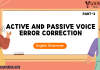 Active and Passive Voice Error Correction Part 3 – English Grammar MCQ Quiz with Answers