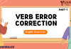 Verb Error Correction Part-2 – English Grammar MCQ Quiz with Answers