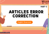 Articles Error Correction Part 2 – English Grammar MCQ Quiz with Answers