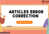 Articles Error Correction – English Grammar MCQ Quiz with Answers
