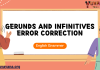 Gerunds and Infinitives Error Correction – English Grammar MCQ Quiz with Answers