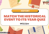 Match the Historical Event to Its Year Quiz